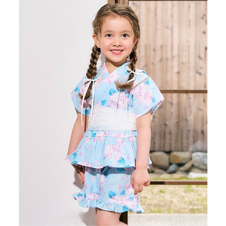 サックス | 【リンク】アプレのはんなりGIRLS甚平 | F.O.Online Store