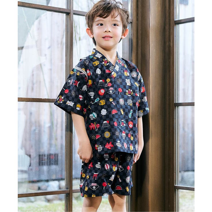 ダークネイビーブルー | 【リンク】アプレのはんなりBOYS甚平 | F.O.Online Store