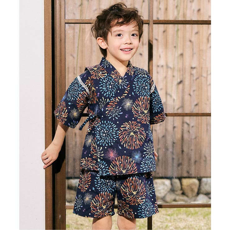 ネイビーブルー | 【リンク】アプレのはんなりBOYS甚平 | F.O.Online Store