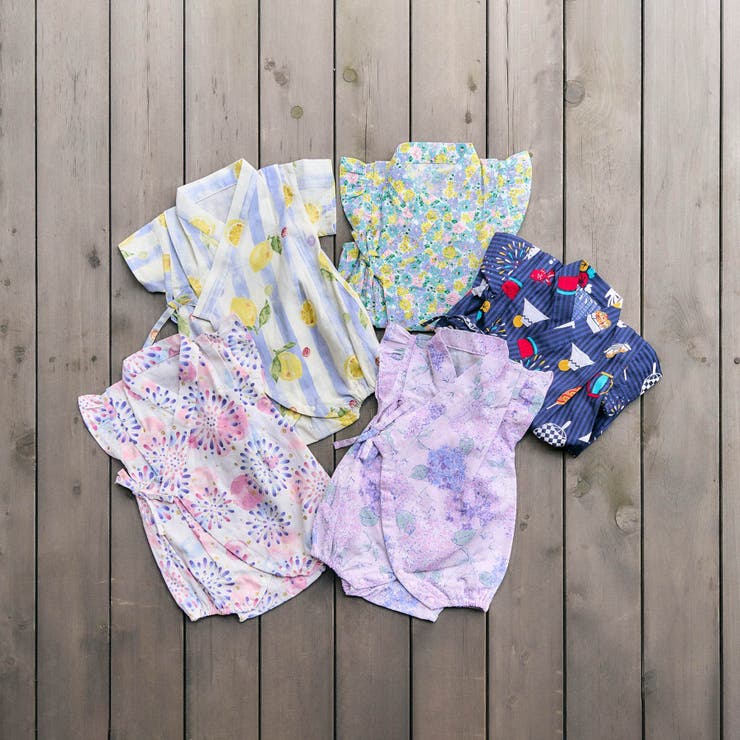 アプレのはんなりGIRLSベビー甚平ロンパス | F.O.Online Store | 詳細画像16 