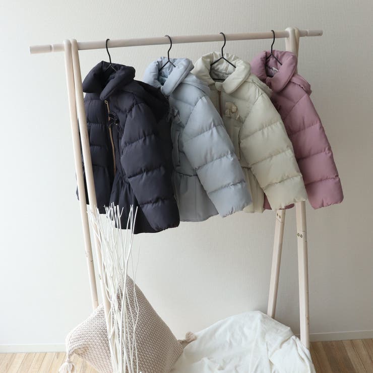 ブランドベビー・キッズ - familiar 80 中綿ダウン ぺプラムリボン