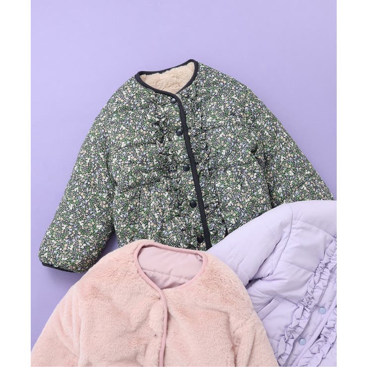 花柄 | WEB限定 ファーリバーシブルアウター | F.O.Online Store