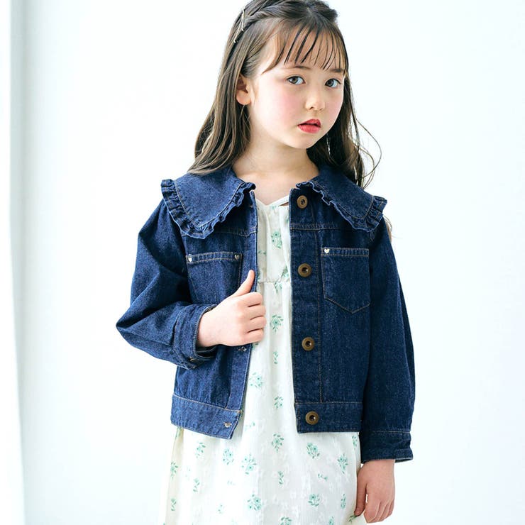 WEB限定 衿付きデニムジャケット[品番：FOKK0017265]｜F.O.