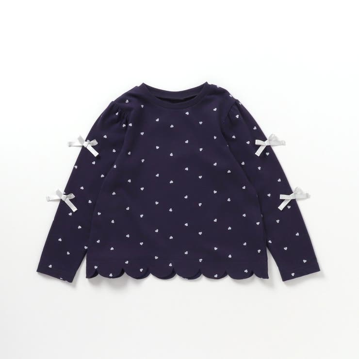 ネイビーブルー | スカラップリボンTシャツ | F.O.Online Store