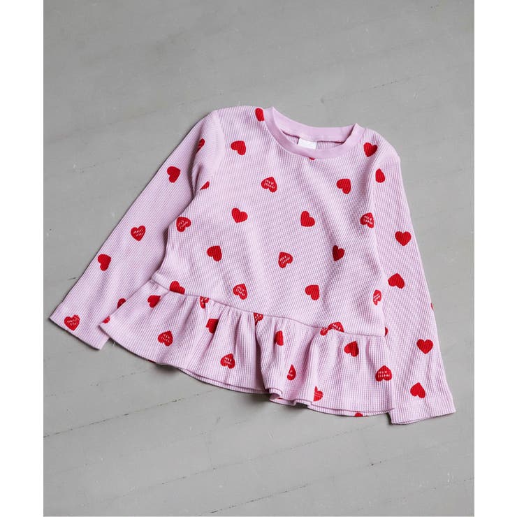 ピンク | ワッフルペプラムTシャツ | F.O.Online Store