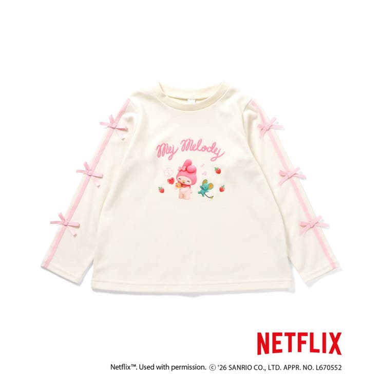 NETFLIX MYMELODY＆KUROMI 転写Tシャツ  | F.O.Online Store | 詳細画像2 