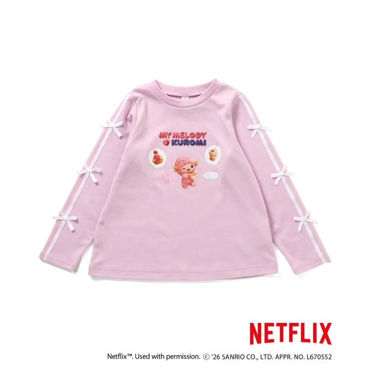 NETFLIX MYMELODY＆KUROMI 転写Tシャツ  | F.O.Online Store | 詳細画像4 