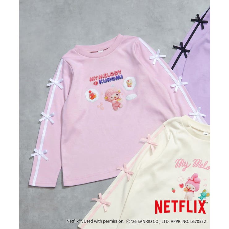 ピンク | NETFLIX MYMELODY＆KUROMI 転写Tシャツ  | F.O.Online Store