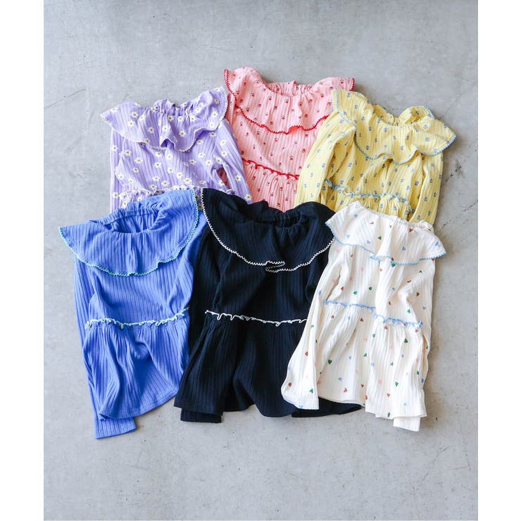 フリル衿ペプラムリブトップス | F.O.Online Store | 詳細画像18 