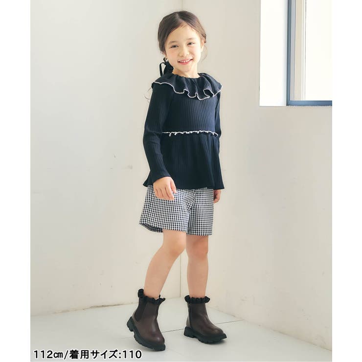 フリル衿ペプラムリブトップス | F.O.Online Store | 詳細画像3 
