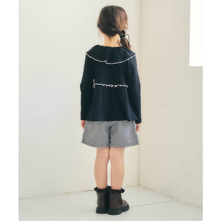 フリル衿ペプラムリブトップス | F.O.Online Store | 詳細画像4 