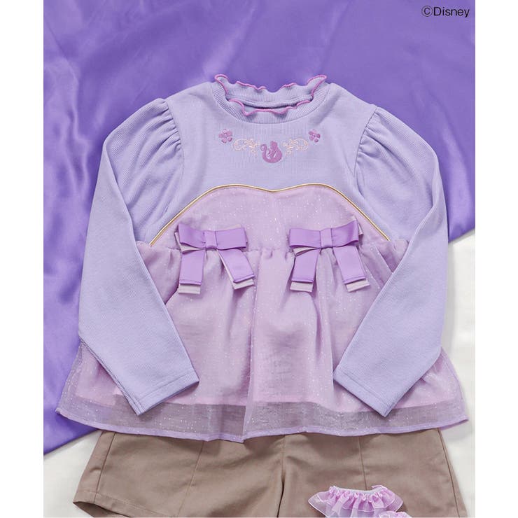ラベンダー | ディズニーキャラクターペプラムトップス | F.O.Online Store
