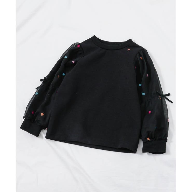 ブラック | WEB限定 3柄シアースリーブトップス | F.O.Online Store