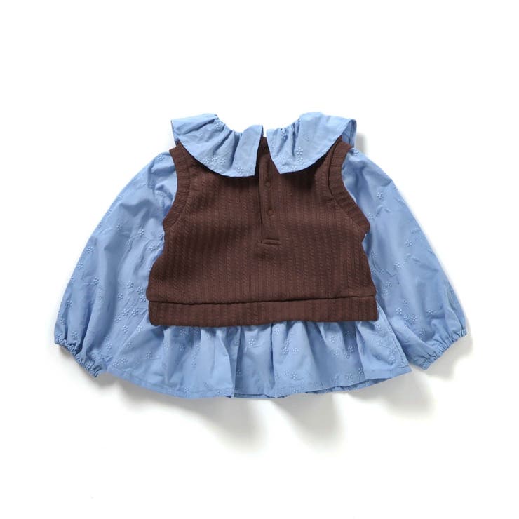 襟フリルベストドッキングトップス  | F.O.Online Store | 詳細画像10 