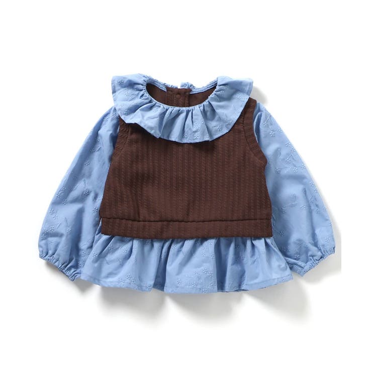 襟フリルベストドッキングトップス  | F.O.Online Store | 詳細画像9 