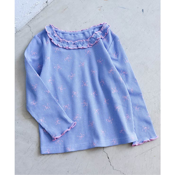 ブルー | 【リンク】ワッフルアソート襟フリルTシャツ  | F.O.Online Store