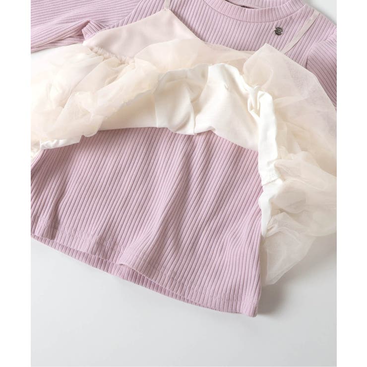 バルーンチュールキャミドッキングTシャツ | F.O.Online Store | 詳細画像15 