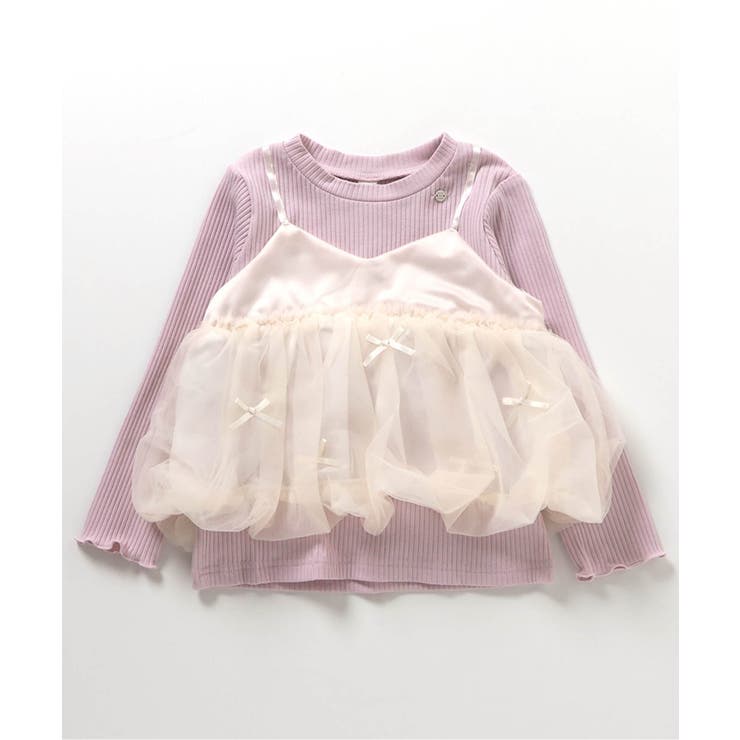 ピンク | バルーンチュールキャミドッキングTシャツ | F.O.Online Store