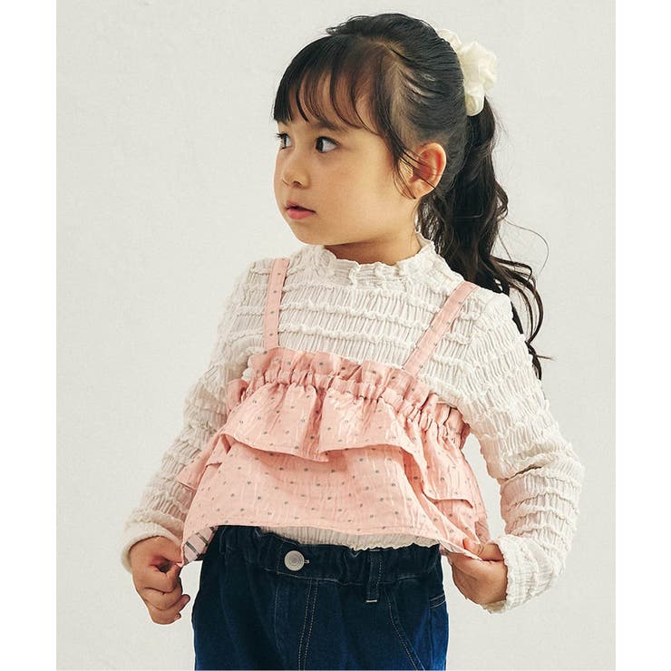 アイボリー | フリルジャガードTシャツ | F.O.Online Store