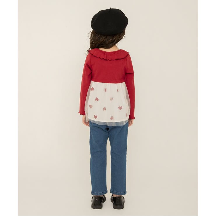 WEB限定 衿フリルチュールドッキングトップス | F.O.Online Store | 詳細画像19 