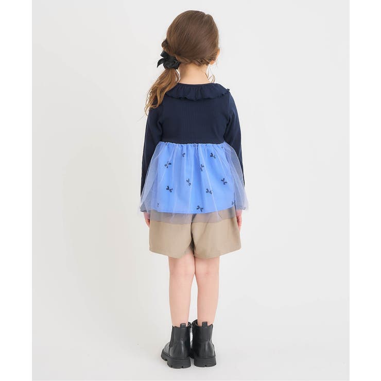WEB限定 衿フリルチュールドッキングトップス | F.O.Online Store | 詳細画像6 
