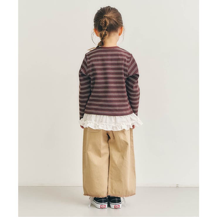 WEB限定 アソートボーダー裾フリルトップス | F.O.Online Store | 詳細画像7 