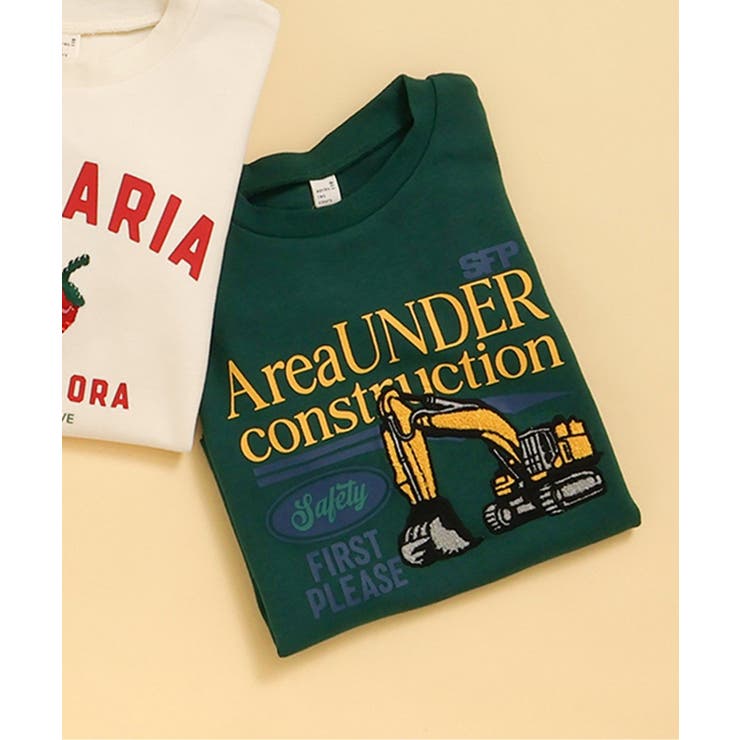 グリーン | 5柄モチーフスウェットライクTシャツ | F.O.Online Store