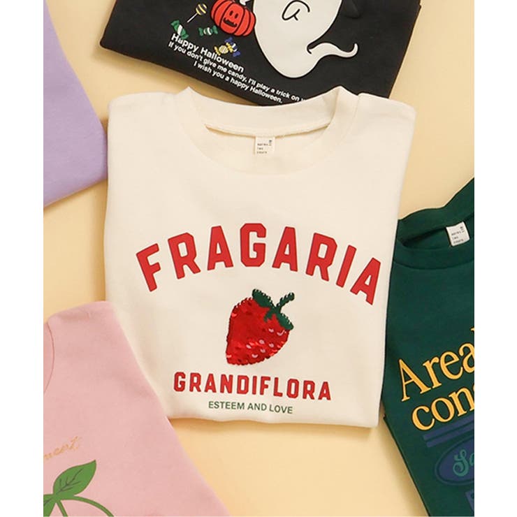 アイボリー | 5柄モチーフスウェットライクTシャツ | F.O.Online Store