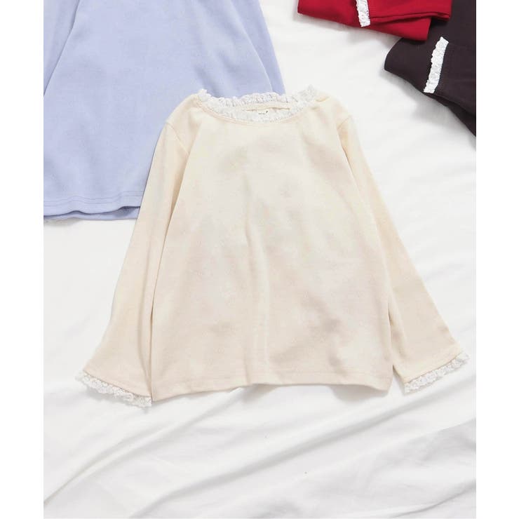 ハート針抜きフリルTシャツ | F.O.Online Store | 詳細画像1 