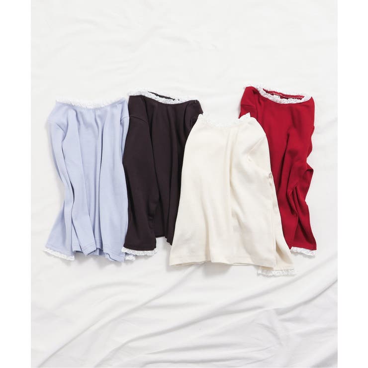 ハート針抜きフリルTシャツ | F.O.Online Store | 詳細画像14 