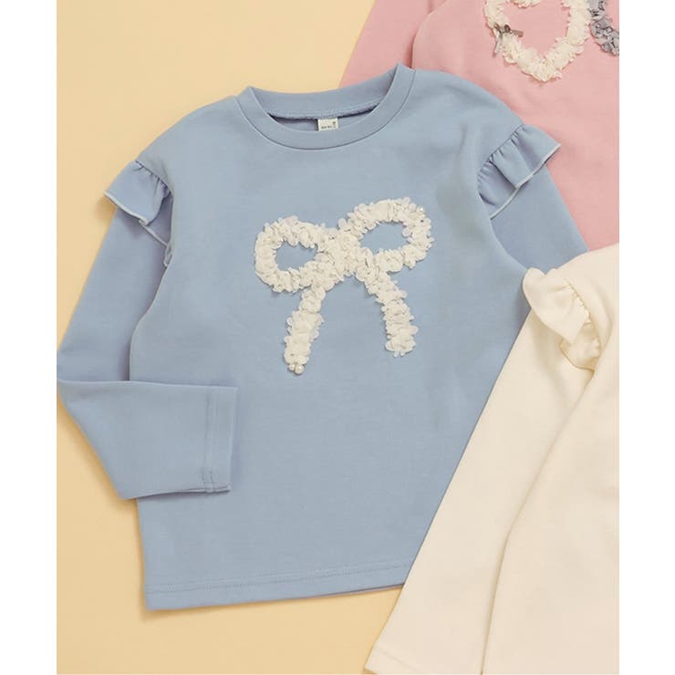 サックス | WEB限定 GIRLSモチーフスウェットライクTシャツ | F.O.Online Store