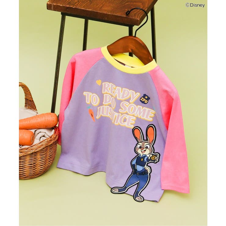 パープル | ディズニーキャラクター【ズートピア】3柄モチーフTシャツ  | F.O.Online Store