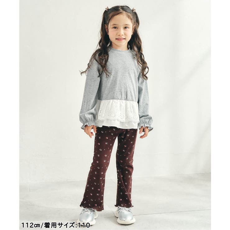 レースフリル切り替えリブTシャツ  | F.O.Online Store | 詳細画像10 