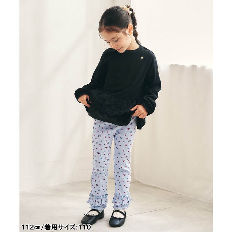 レースフリル切り替えリブTシャツ  | F.O.Online Store | 詳細画像3 