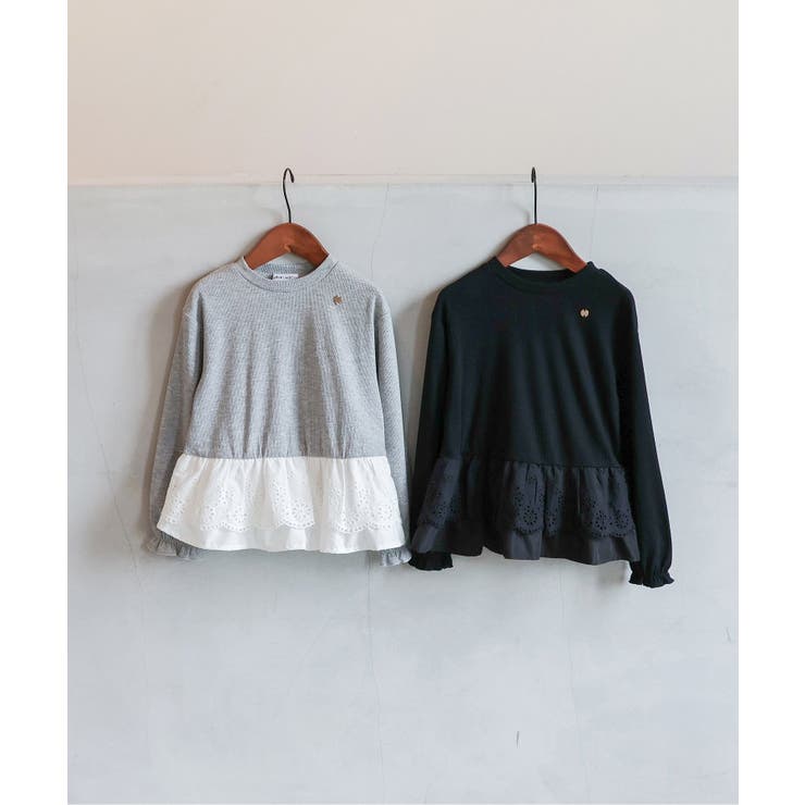 レースフリル切り替えリブTシャツ  | F.O.Online Store | 詳細画像5 