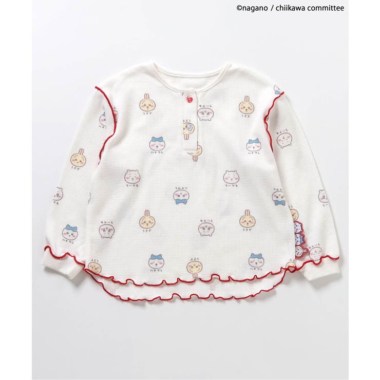 【アニメちいかわ】ワッフルヘンリーネックTシャツ(セットアップ可) | F.O.Online Store | 詳細画像2 
