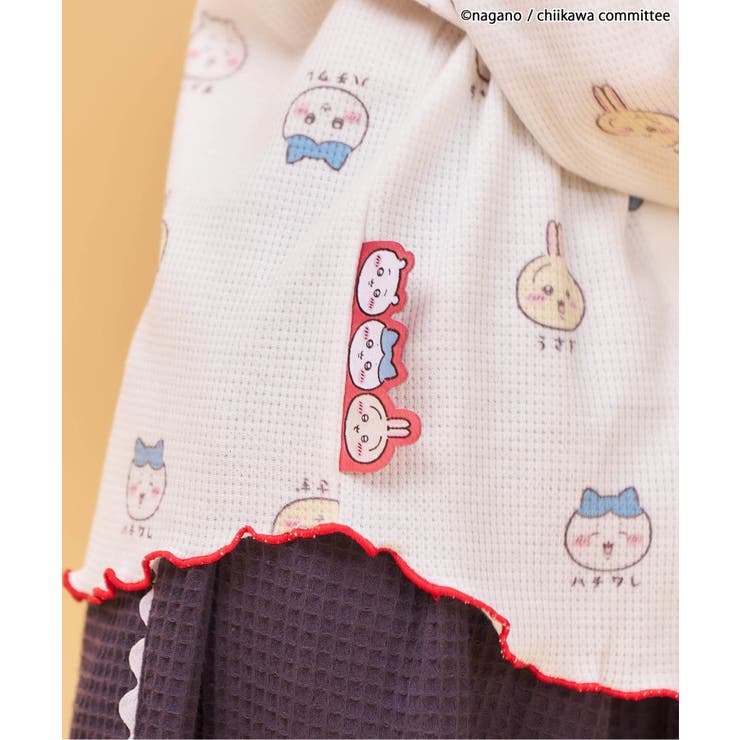 【アニメちいかわ】ワッフルヘンリーネックTシャツ(セットアップ可) | F.O.Online Store | 詳細画像4 