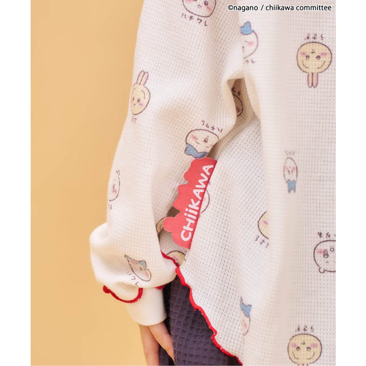 【アニメちいかわ】ワッフルヘンリーネックTシャツ(セットアップ可) | F.O.Online Store | 詳細画像5 