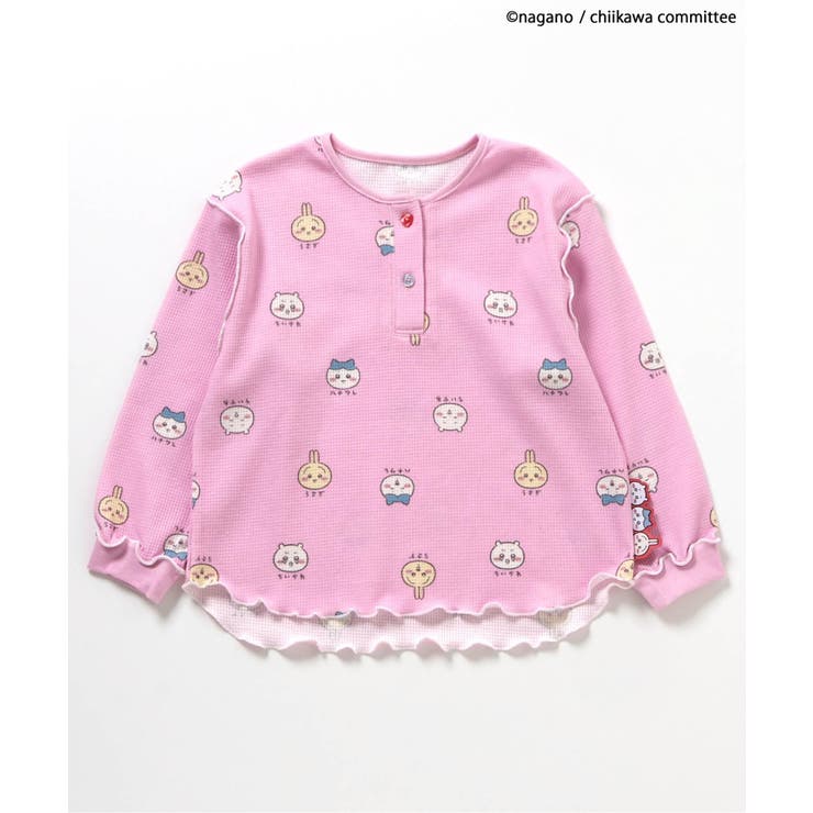 【アニメちいかわ】ワッフルヘンリーネックTシャツ(セットアップ可) | F.O.Online Store | 詳細画像9 