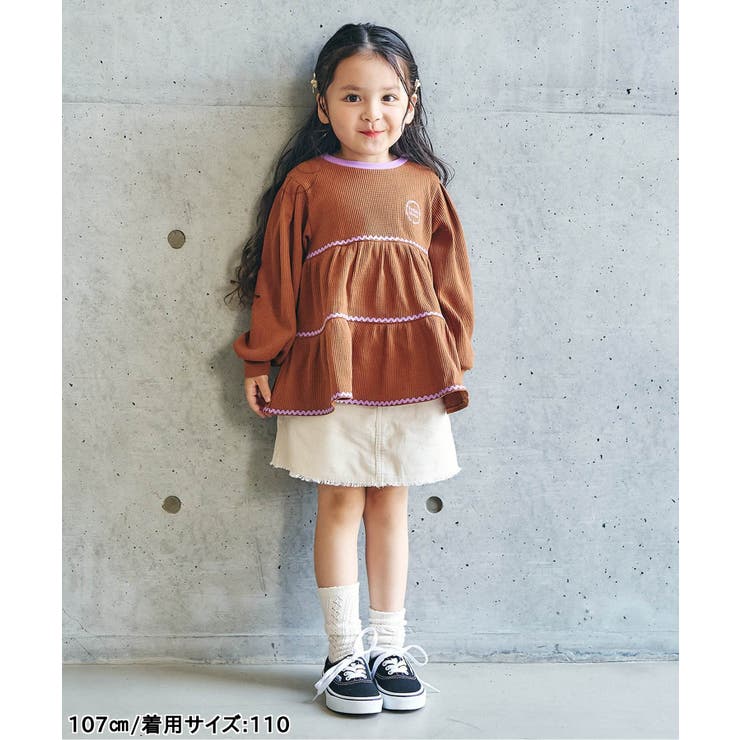 WEB限定 ワッフルティアードなみなみライントップス | F.O.Online Store | 詳細画像3 