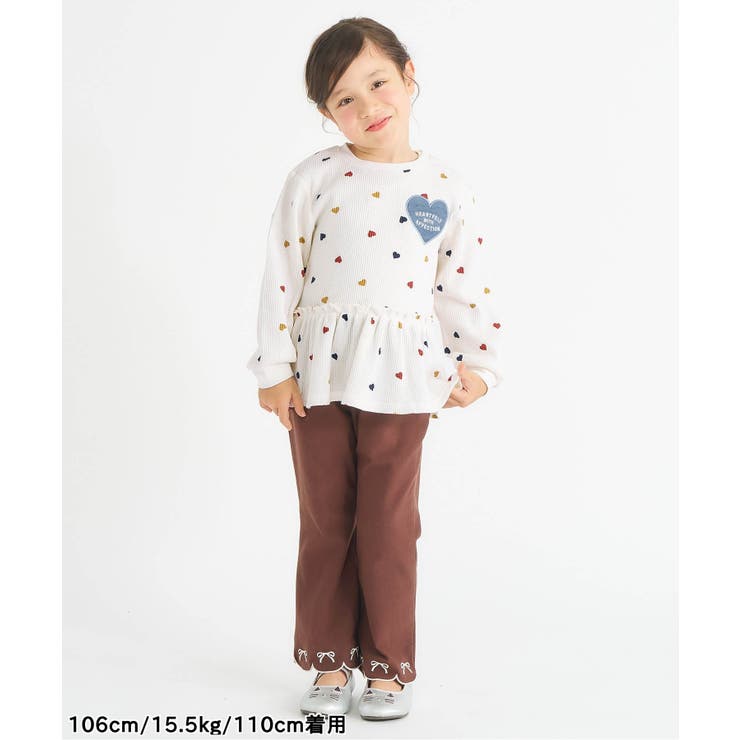 【新色追加】ワッフルペプラムハートモチーフTシャツ | F.O.Online Store | 詳細画像23 