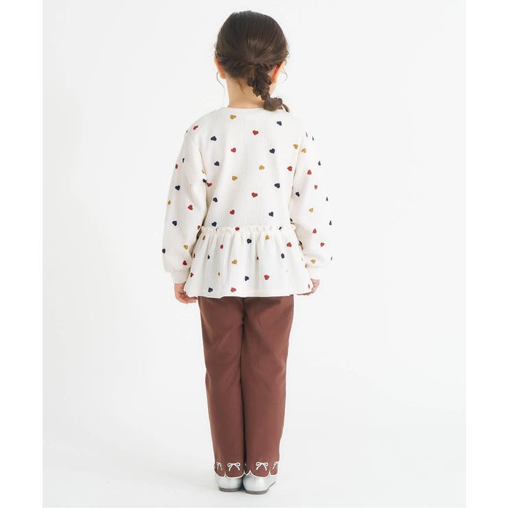 【新色追加】ワッフルペプラムハートモチーフTシャツ | F.O.Online Store | 詳細画像24 