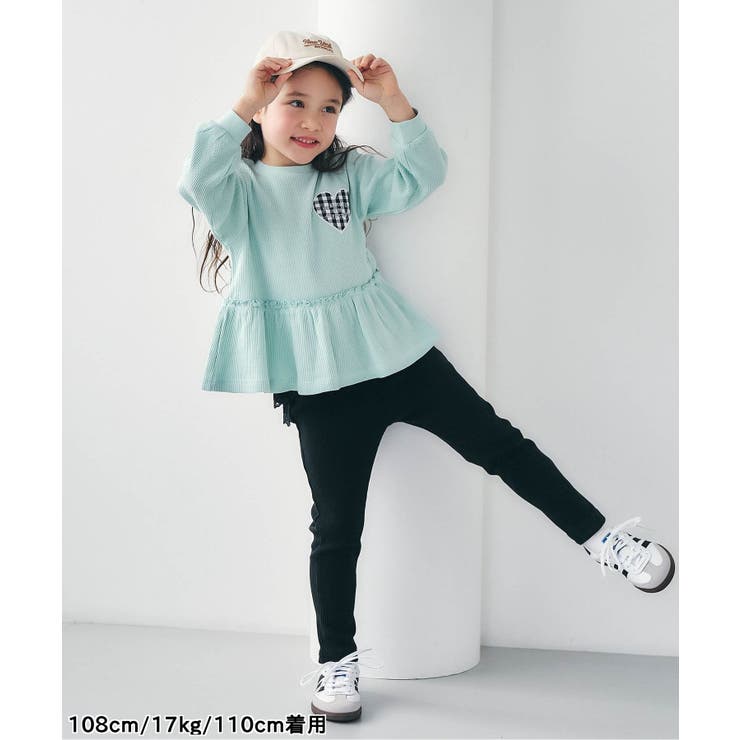 【新色追加】ワッフルペプラムハートモチーフTシャツ | F.O.Online Store | 詳細画像3 