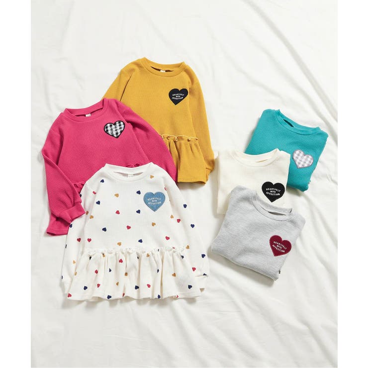 【新色追加】ワッフルペプラムハートモチーフTシャツ | F.O.Online Store | 詳細画像34 