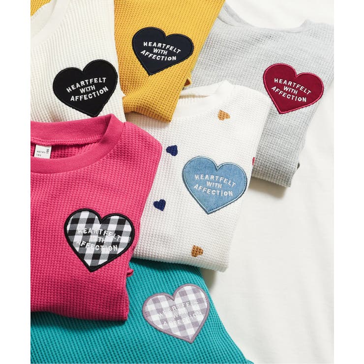 【新色追加】ワッフルペプラムハートモチーフTシャツ | F.O.Online Store | 詳細画像35 