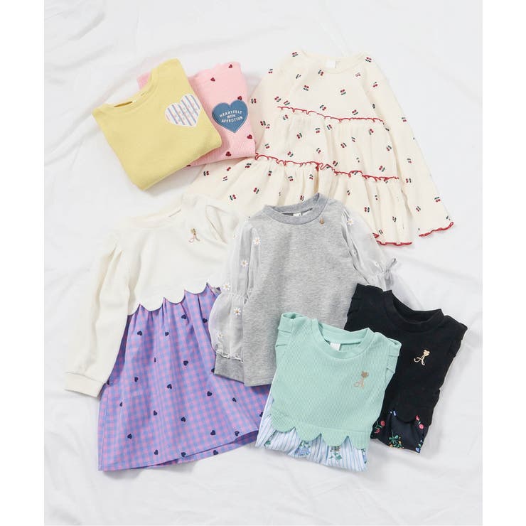 【新色追加】ワッフルペプラムハートモチーフTシャツ | F.O.Online Store | 詳細画像36 