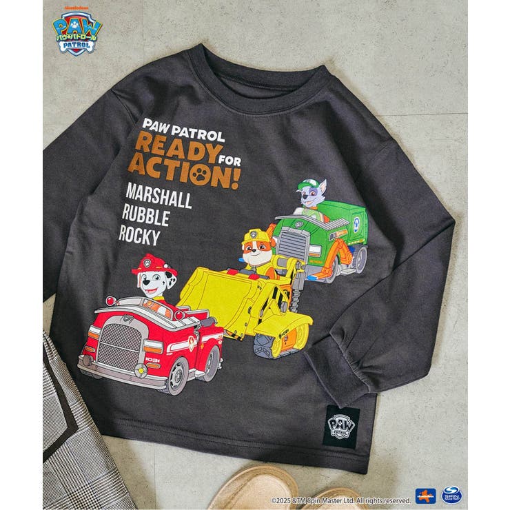 チャコール | PAW Patrol 2柄Tシャツ | F.O.Online Store