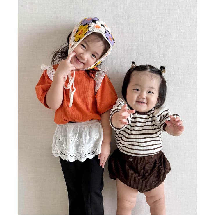 肩フリルフラワーモチーフTシャツ | F.O.Online Store | 詳細画像13 