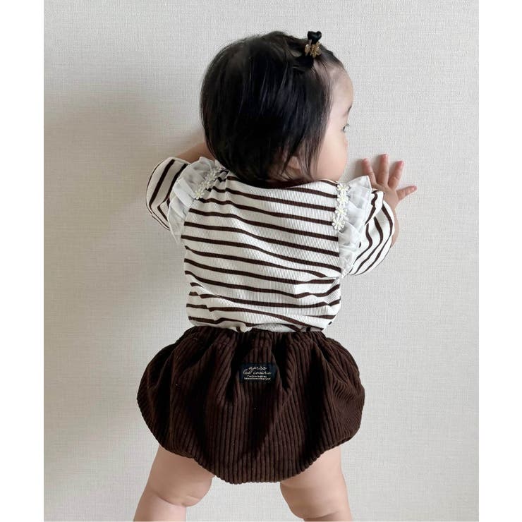 肩フリルフラワーモチーフTシャツ | F.O.Online Store | 詳細画像4 