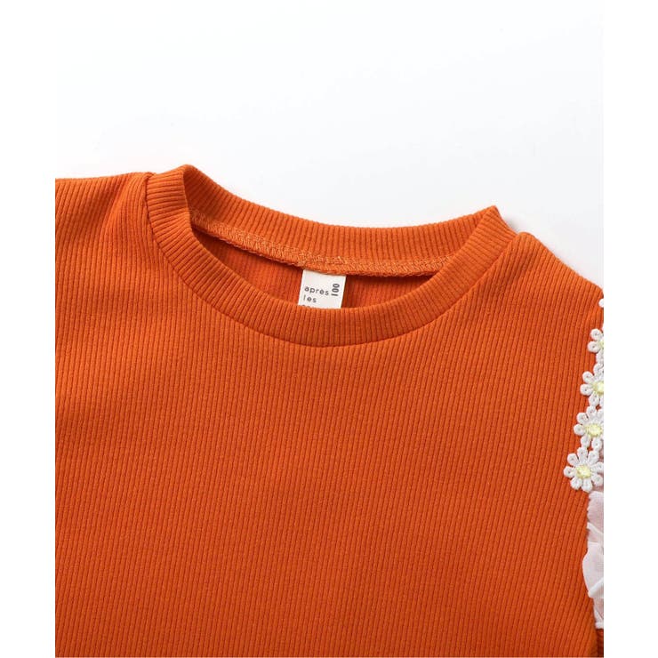 肩フリルフラワーモチーフTシャツ | F.O.Online Store | 詳細画像9 